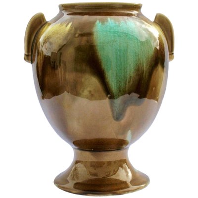 Art Deco Handmade and Hand Glazed Planter, Belgium, 1930s-MJY-1148897