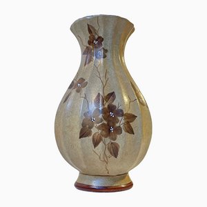 Art Deco Handprinted Earthenware Vase by Knabstrup, 1930s-LCR-1094018