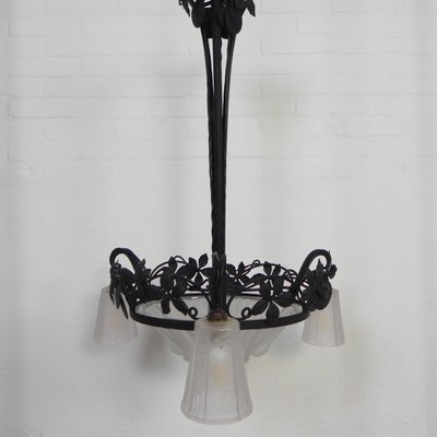 Art Deco Hanging Lamp from Muller Frères, 1930s-TL-2034804