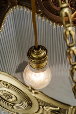 Art Deco Hanging Lamp with Glass Sticks, Vienna, Austria, 1920s-SPD-1794210