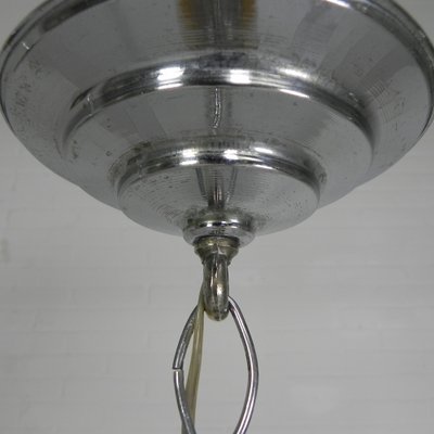 Art Deco Hanging Lamp with Marbled Glass Shade, 1930s-TL-1793773