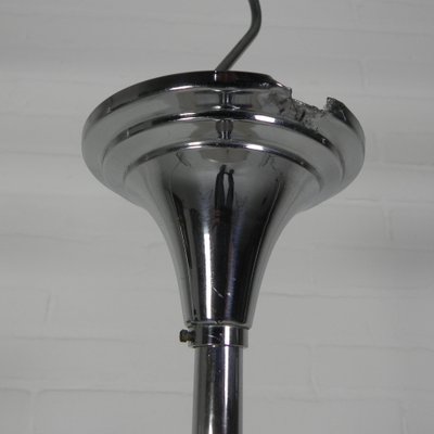 Art Deco Hanging Lamp with Pink Glass Shade, 1930s-TL-1779508