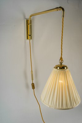 Art Deco Height Adjustable Brass Wall Lamp, 1920s-SPD-1820599