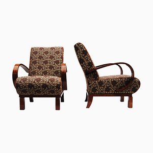 Art Deco High Gloss Armchairs, Set of 2-WHY-1062757