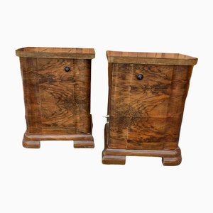 Art Deco Hungarian Nightstands, 1930s, Set of 2-OXJ-1181242