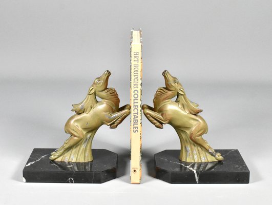 Art Deco Ibex Bookends by Franjou / Hippolyte Moreau, 1930s, Set of 2-CTD-1783550