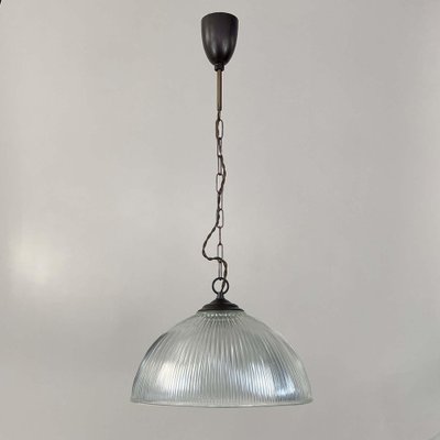 Art Deco Industrial Glass Pendant Lamp from Holophane, France, 1930s-OE-1812204