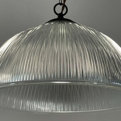 Art Deco Industrial Glass Pendant Lamp from Holophane, France, 1930s-OE-1812204