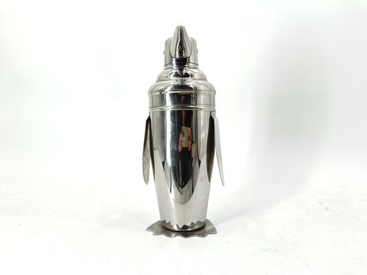 Art Deco Inspired Penguin Shaped Coktail Shaker, 1970s-IRH-2040414