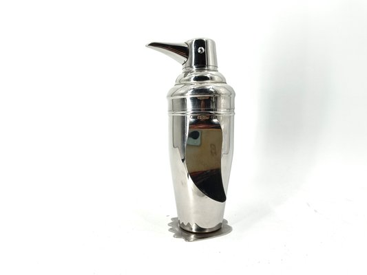 Art Deco Inspired Penguin Shaped Coktail Shaker, 1970s-IRH-2040414