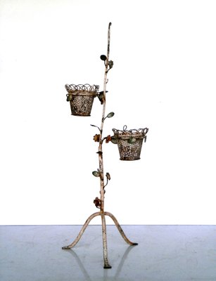 Art Deco Iron Vase Stand, 1950s-GKB-560916