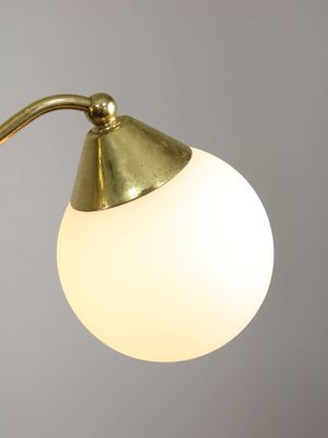 Art Deco Italian Brass and Opaline Chandelier-HGJ-1723174