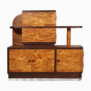 Art Deco Italian Burl Elm Sideboard by Osvaldo Borsani for Atelier di Varedo, 1930s-NJV-730736