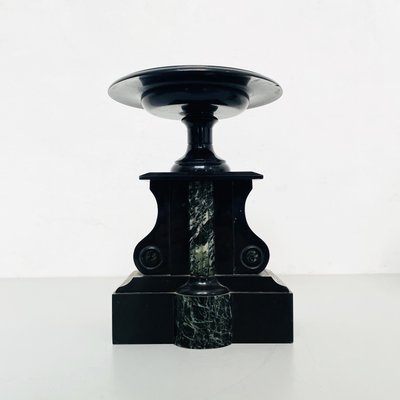 Art Deco Italian Centerpieces in Black Onyx, 1940s, Set of 2-GDD-1251068