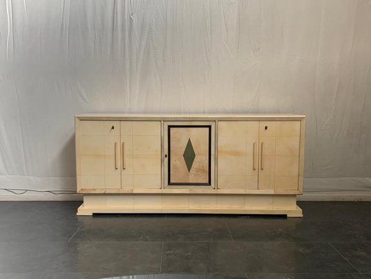 Art Deco Italian Parchment Sideboard, 1930s-IJR-667195