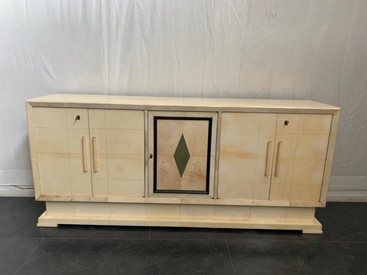 Art Deco Italian Parchment Sideboard, 1930s-IJR-667195