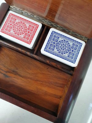 Art Deco Italian Playing Card Box, 1930s-FO-1752014