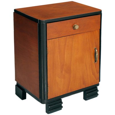 Art Deco Italian Walnut Nightstands from Consortium Mobili Cantù, Set of 2-NJV-1276873