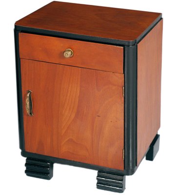 Art Deco Italian Walnut Nightstands from Consortium Mobili Cantù, Set of 2-NJV-1276873