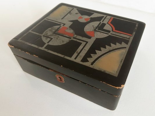 Art Deco Japanese Lacquer Box, 1930-RPY-1800371