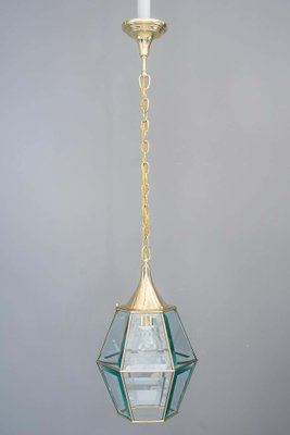 Art Deco Lantern with Original Cut Glasses, 1920s-SPD-1131549