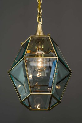 Art Deco Lantern with Original Cut Glasses, 1920s-SPD-1131549