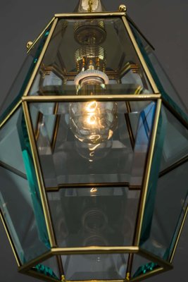 Art Deco Lantern with Original Cut Glasses, 1920s-SPD-1131549