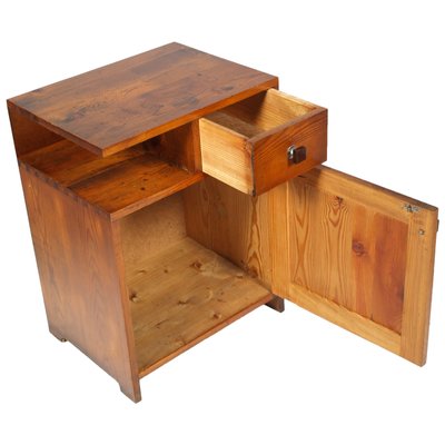 Art Deco Larch Tyrolean Nightstand, 1920s-NJV-868364