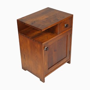 Art Deco Larch Tyrolean Nightstand, 1920s-NJV-868364