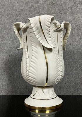 Art Deco Les Algaes Vase by Albert Laurent Limoges, 1940s-MWB-1786930