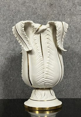 Art Deco Les Algaes Vase by Albert Laurent Limoges, 1940s-MWB-1786930