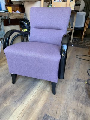 Art Deco Lilac Armchair, 1920s-OXJ-1757817