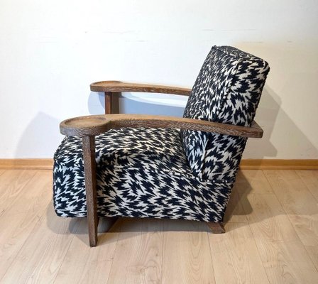 Art Deco Limed Oak Club Chair from De Coene, Belgium, 1930s-NNB-1757278