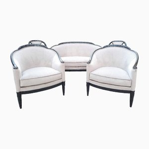 Art Deco Living Room Set, 1925, Set of 5-AWH-1401238