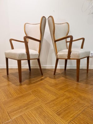 Art Deco Lounge Chairs, Sweden, 1940s, Set of 2-UYK-806781