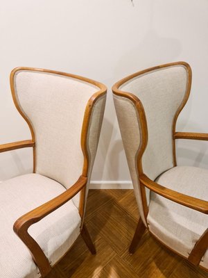 Art Deco Lounge Chairs, Sweden, 1940s, Set of 2-UYK-806781