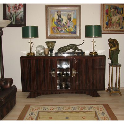 Art Deco Macassar Sideboard, 1930s-YGE-801899