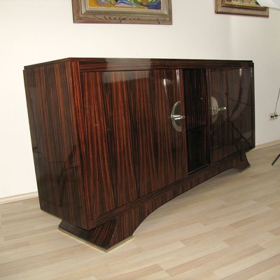 Art Deco Macassar Sideboard, 1930s-YGE-801899