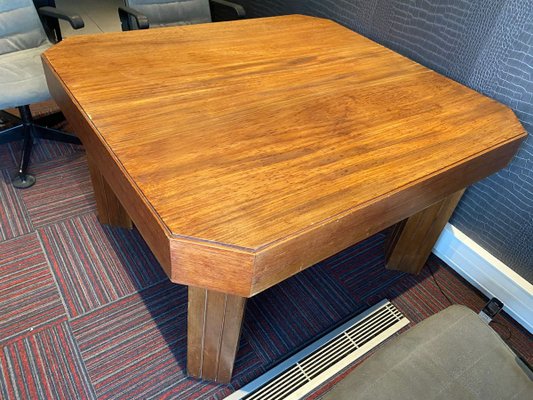 Art Deco Mahogany Dining Table by Henri Rappin, 1940s-SSK-699514