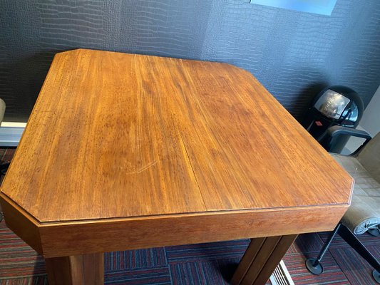 Art Deco Mahogany Dining Table by Henri Rappin, 1940s-SSK-699514