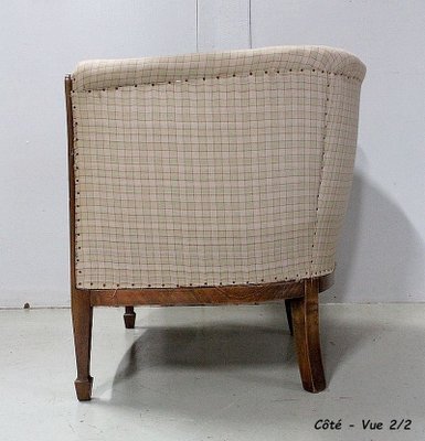 Art Deco Mahogany Lounge Chair, 1930s-RVK-803817