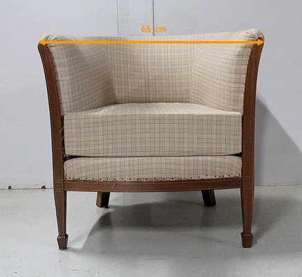 Art Deco Mahogany Lounge Chair, 1930s-RVK-803817