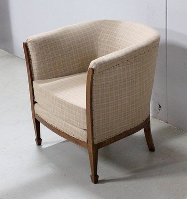 Art Deco Mahogany Lounge Chair, 1930s-RVK-803817