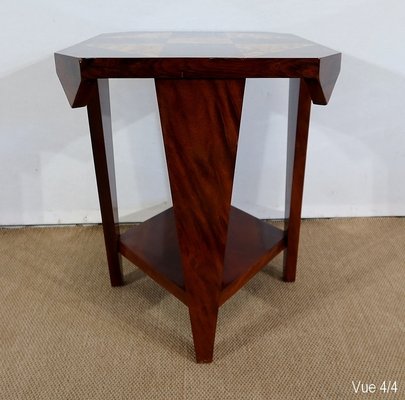 Art Deco Mahogany Side Table, 1940s-RVK-1282710