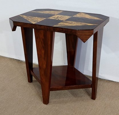 Art Deco Mahogany Side Table, 1940s-RVK-1282710