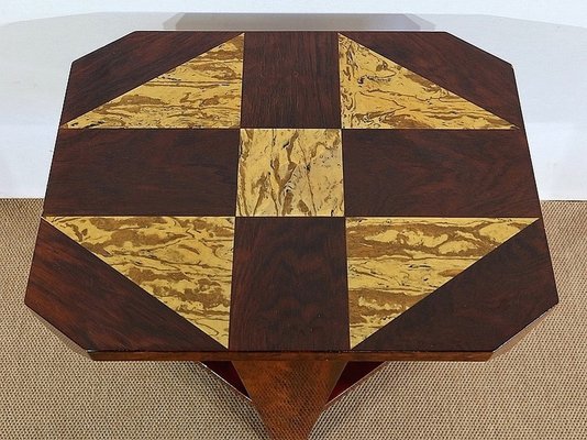 Art Deco Mahogany Side Table, 1940s-RVK-1282710