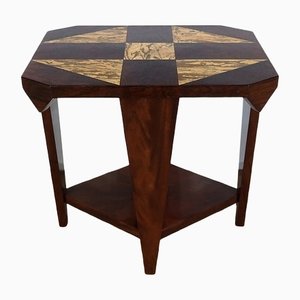 Art Deco Mahogany Side Table, 1940s-RVK-1282710