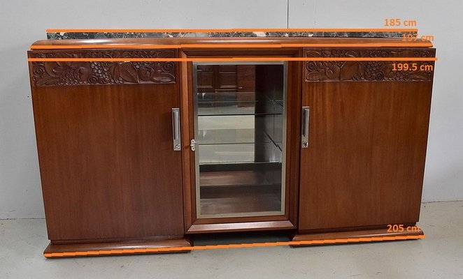 Art Deco Mahogany Sideboard, 1920s-RVK-768805