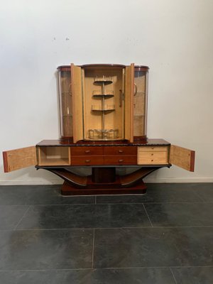 Art Deco Mahogany Sideboard or Showcase, 1930s-IJR-852005