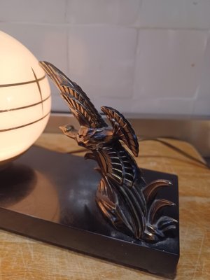 Art Deco Marble and Regulating Night Light, 1930s-ZQS-1742155